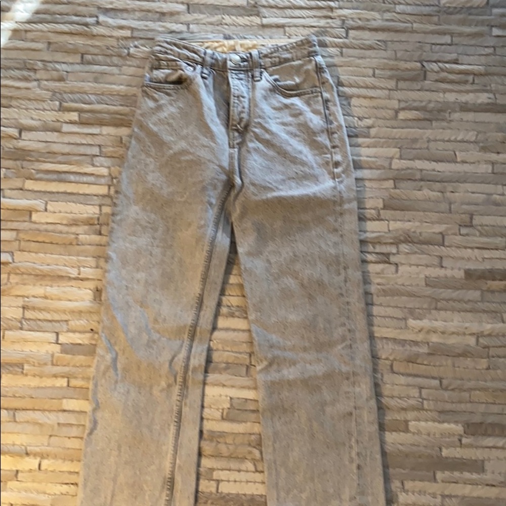 Ice Grey Acid Wash Jeans